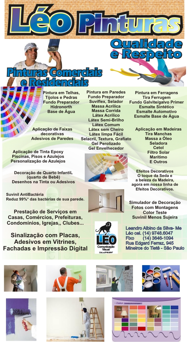 Contato: (14) 9748-6047 - Mineiros do Tietê - SP